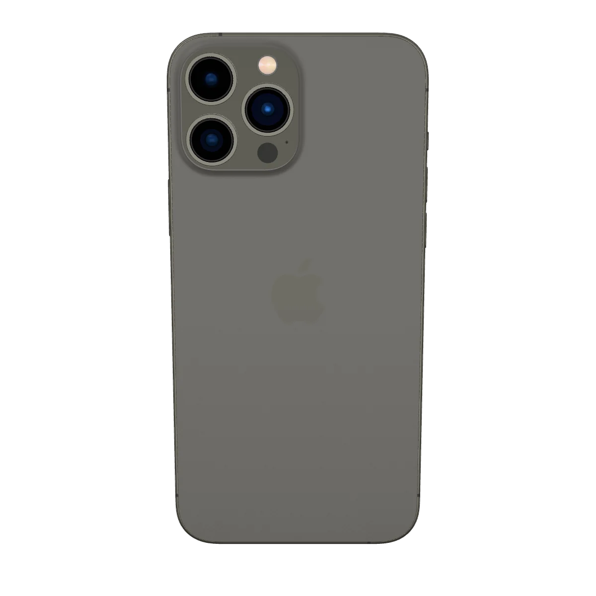 iPhone 13 Pro em 3D, modelo ilustrativo, na cor Grafite